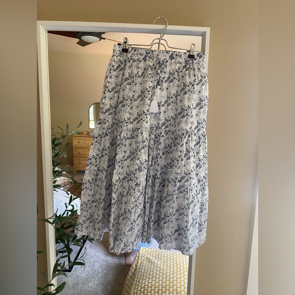 Cleobella Floral Cotton Maxi Skirt